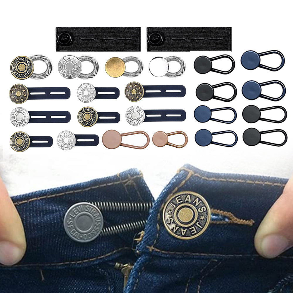 24Pcs No-Sew Extend Buttons for Jeans