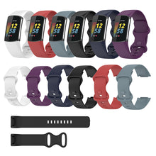 Load image into Gallery viewer, Silicone Watch Strap Wristband for Fitbit Charge 5
