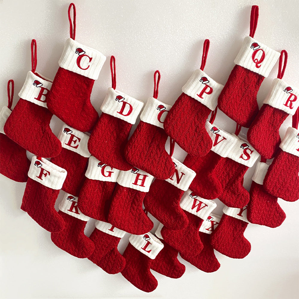 Alphabet Letter Christmas Stocking