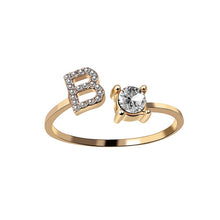 Load image into Gallery viewer, Adjustable Initial Letter Ring
