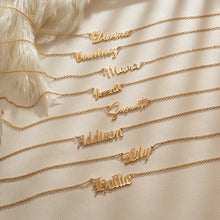 Load image into Gallery viewer, Custom Gold Name Necklace
