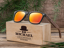 Load image into Gallery viewer, Custom Engraved Wooden Sunglasses with Box
