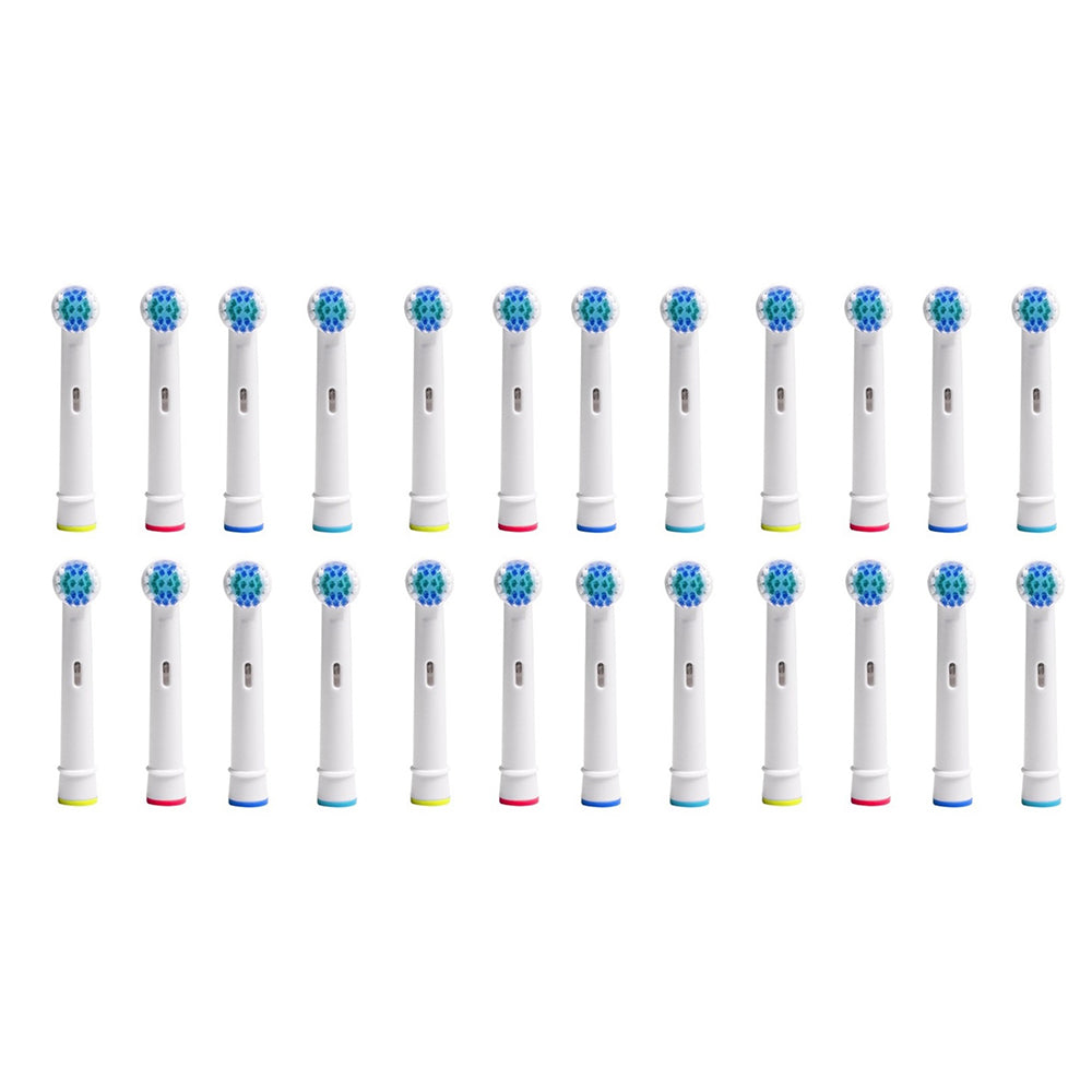 24Pcs Oral B-Compatible 3D Whitening Toothbrush Heads