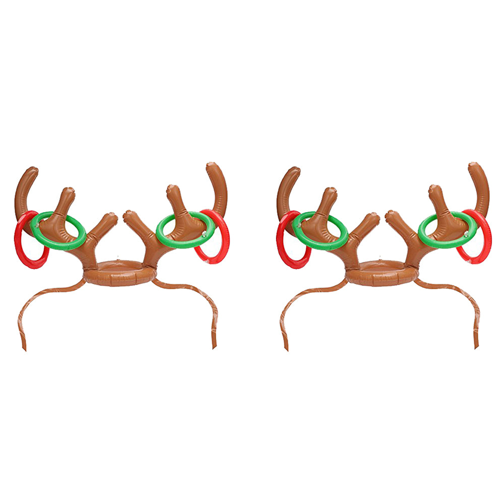 2Pcs Christmas Reindeer Ring Toss Game