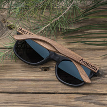 Load image into Gallery viewer, Custom Engraved Wooden Sunglasses with Box
