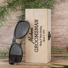 Load image into Gallery viewer, Custom Engraved Wooden Sunglasses with Box
