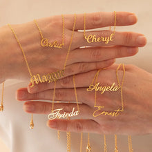 Load image into Gallery viewer, Custom Gold Name Necklace
