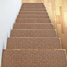 Load image into Gallery viewer, 2Pcs Self-adhesive Embossed Carpet Stair Treads
