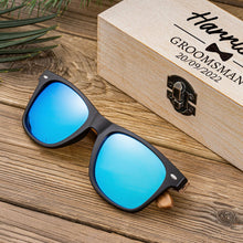 Load image into Gallery viewer, Custom Engraved Wooden Sunglasses with Box
