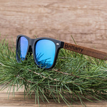 Load image into Gallery viewer, Custom Engraved Wooden Sunglasses with Box
