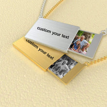 Load image into Gallery viewer, Personalized Envelope Photo Necklace
