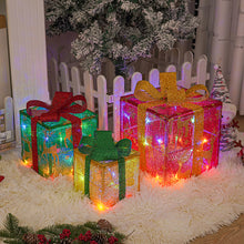 Load image into Gallery viewer, 3Pcs Christmas Lighted Gift Boxes

