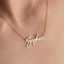 Load image into Gallery viewer, Custom Gold Name Necklace
