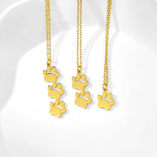 Load image into Gallery viewer, Custom Dog Paw Name Necklace
