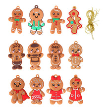 Load image into Gallery viewer, 12Pcs Gingerbread Man Pendants
