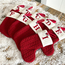 Load image into Gallery viewer, Alphabet Letter Christmas Stocking
