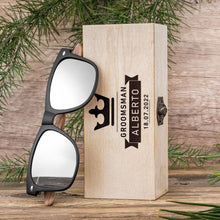 Load image into Gallery viewer, Custom Engraved Wooden Sunglasses with Box
