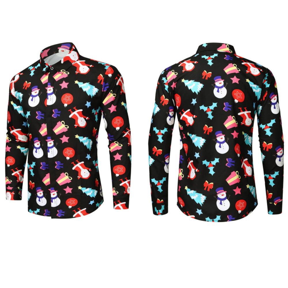 Men's Christmas Printed Shirt