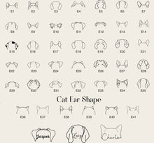 Load image into Gallery viewer, Custom Name Pet Ear Shape Necklace
