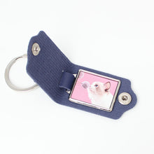 Load image into Gallery viewer, Personalized PU Leather Photo Keychain
