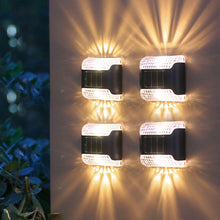 Load image into Gallery viewer, Four-Piece LED Solar Wall Lights
