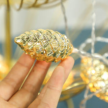 Load image into Gallery viewer, Electroplated Christmas Pine Cone String Light
