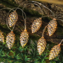 Load image into Gallery viewer, Electroplated Christmas Pine Cone String Light
