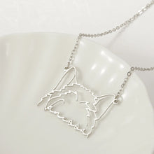 Load image into Gallery viewer, Custom Name Pet Ear Shape Necklace
