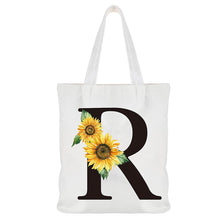 Load image into Gallery viewer, Initial Canvas Tote Bag
