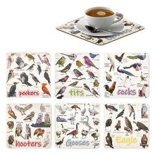 Load image into Gallery viewer, Six Funny Bird Pun Coasters
