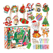 Load image into Gallery viewer, 15Pcs DIY Christmas Keychain
