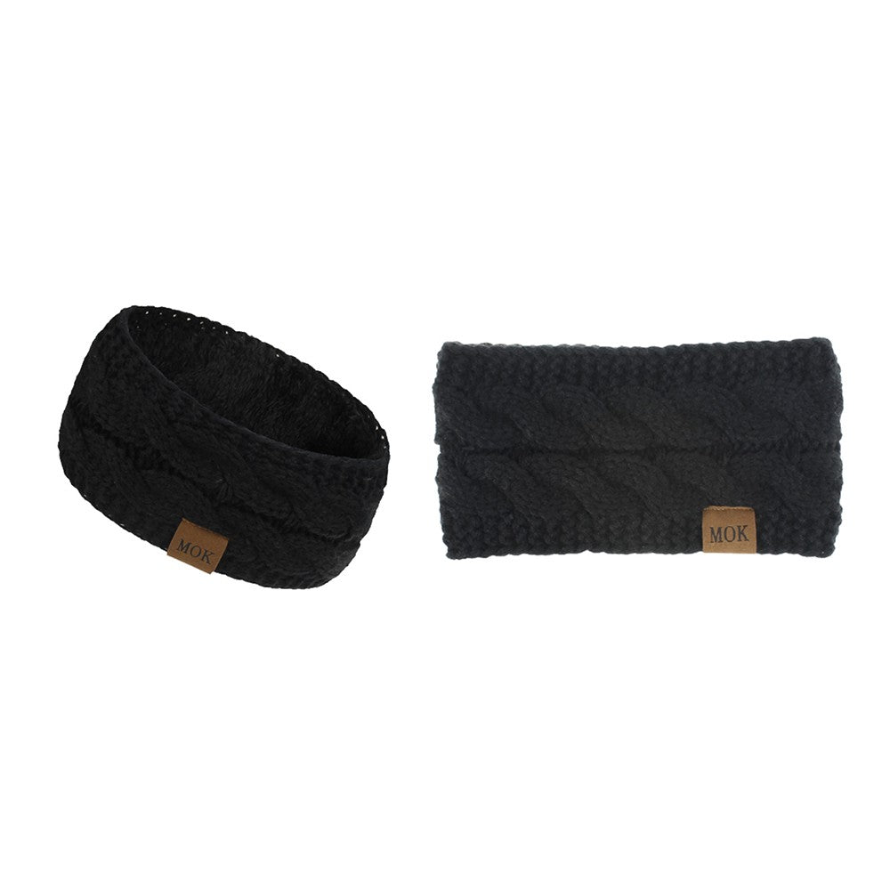 Knitted Fleece-Lined Headband