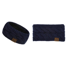 Load image into Gallery viewer, Knitted Fleece-Lined Headband
