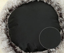 Load image into Gallery viewer, Plush Cushioned Hooded Pet Bed
