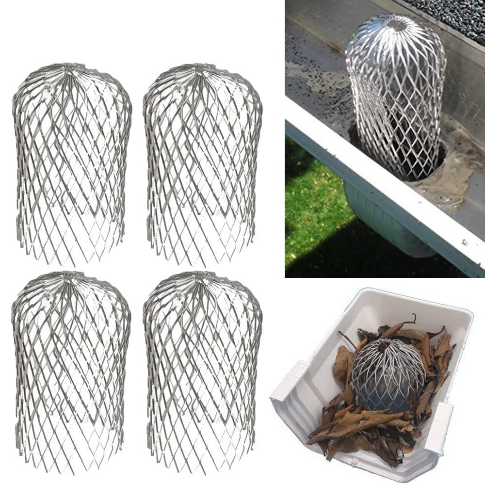 4Pcs Gutter Guard Expand Alloy Leaves Blocker