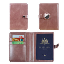Load image into Gallery viewer, Passport Holder with Protective Case for AirTag
