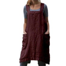 Load image into Gallery viewer, Cotton Linen Apron Dress
