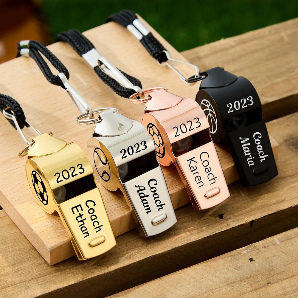 Personalised Name Coach Whistle