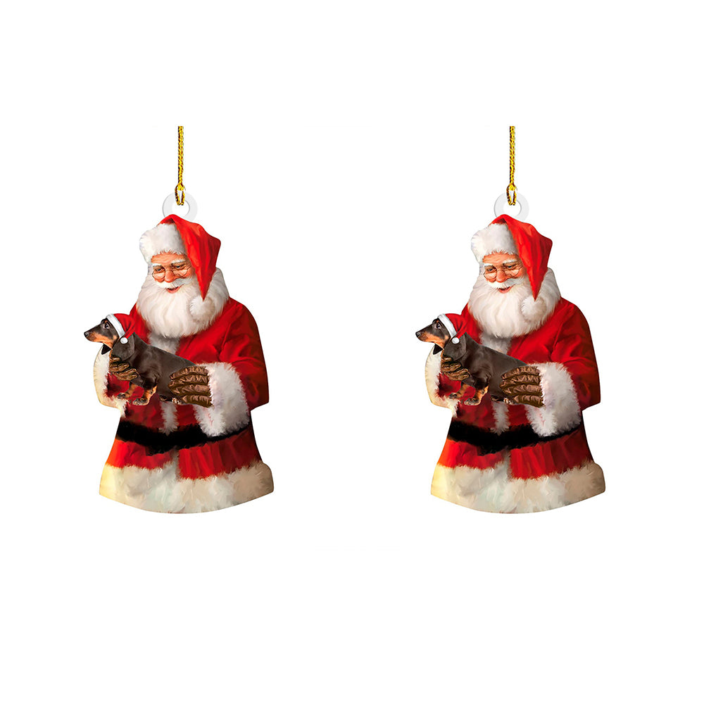 Two-Piece Dachshund Christmas Tree Decorations
