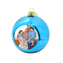 Load image into Gallery viewer, 2Pcs Personalized Photo Christmas Ball Ornament
