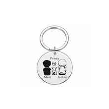 Load image into Gallery viewer, Personalised Engraved Name Family Keychain
