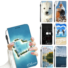 Load image into Gallery viewer, Personalised Photo Name Flip Case Cover for Samsung
