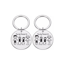 Load image into Gallery viewer, Personalised Engraved Name Family Keychain
