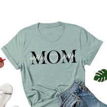 Load image into Gallery viewer, Personalised Mom Shirt Kid Names Shirt
