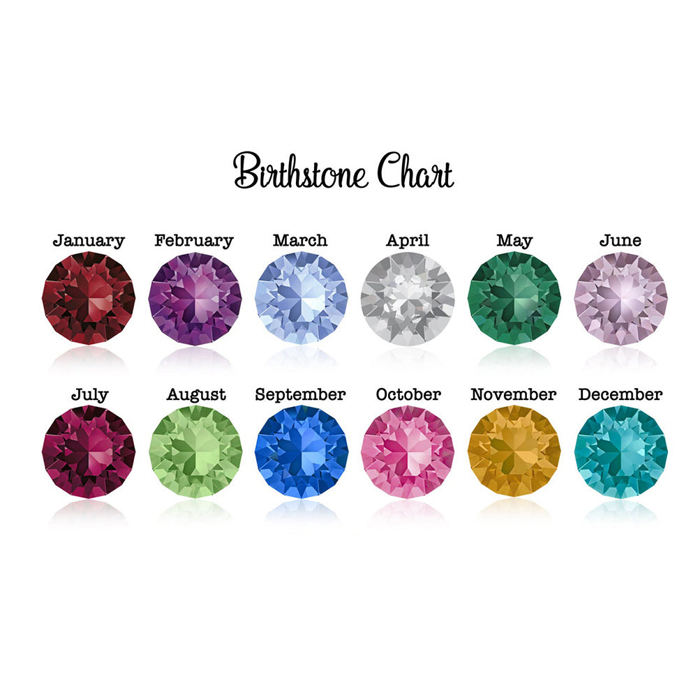 Birthstones for Personalized Name Birthstone Necklace