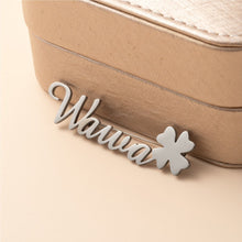 Load image into Gallery viewer, Personalised Stainless Steel Name Brooch
