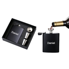 Load image into Gallery viewer, Personalized Name Flask with Cups Funnel Set
