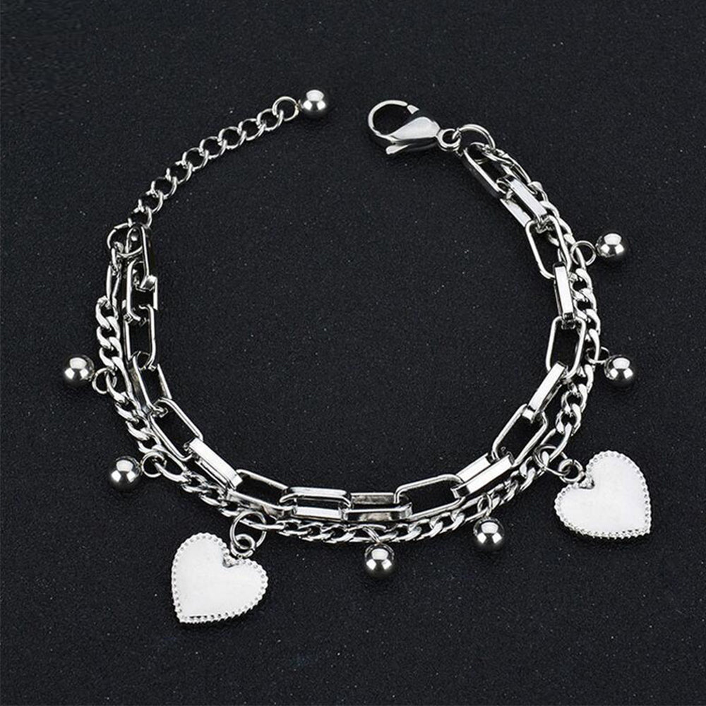 Personalised Heart Shape Name Bracelet