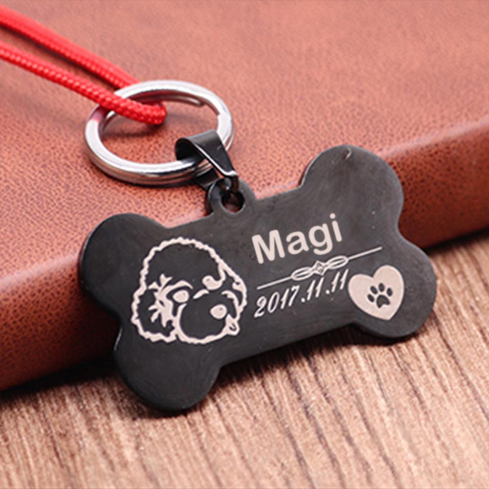 Double sided dog id sale tags