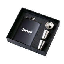 Load image into Gallery viewer, Personalized Name Flask with Cups Funnel Set
